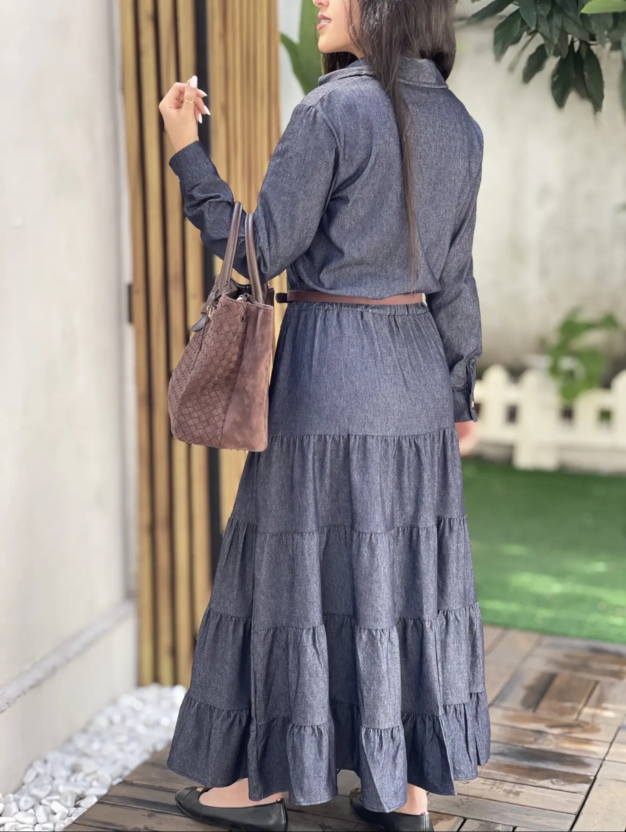 پیراهن جین سرمه ای